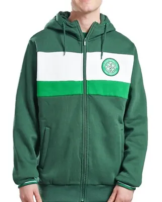 Buy Celtic Football Hoodie Mens Large Full Zip Hooded Top Team Crest L CEH1 • 26.95£