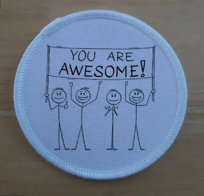 Buy You Are Awesome Friendship Positivity Mental Health Patch Badge Patches Badges • 4.95£