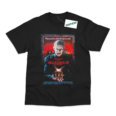Buy Retro Movie Poster Inspired By Hellraiser Hell On Earth DTG Printed T-Shirt • 13.45£