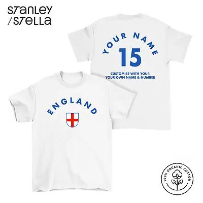 Buy ENGLAND Personalised T-Shirt Name/Number Mens Kids Baby Womens Football English • 13.21£