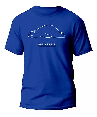 Buy Unbearable T-shirt Funny Moody Bear Shirt Top Birthday Gift Memes Small To 5xl • 12.99£
