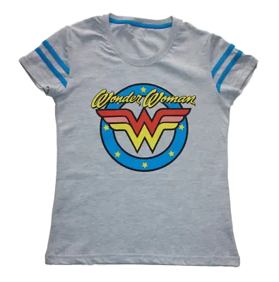 Buy Wonder Woman - Ladies Slim Fit Grey T Shirts -  • 9.99£