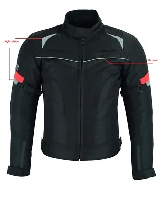 Buy Motorcycle Jacket Waterproof Textile Motorbike CE Armours Protective Padded Top • 37.99£