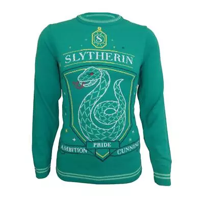 Buy Heroes Inc Harry Potter Sweatshirt Christmas Jumper Slytherin • 23.85£