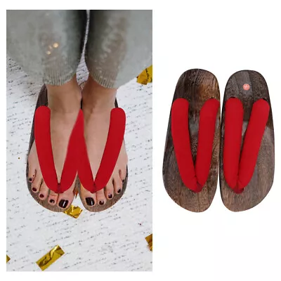Buy  Wooden Sandals Slipper For Men Clogs Slippers Japanese-style • 14.38£