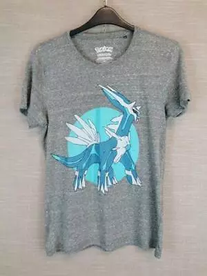 Buy Official Pokemon Dialga Pose Mens T-Shirt, Grey Medium Cotton T-Shirt • 9.99£