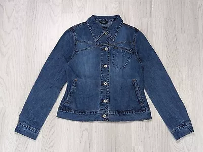 Buy Mens Closed Denim Blue Jeans Trucker Jacket Button Vintage 100% Cotton Size M • 8£