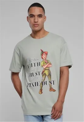 Buy MT Upscale T-Shirt Disney 100 Peter Pan Faith And Trust Oversize Tee • 35.69£