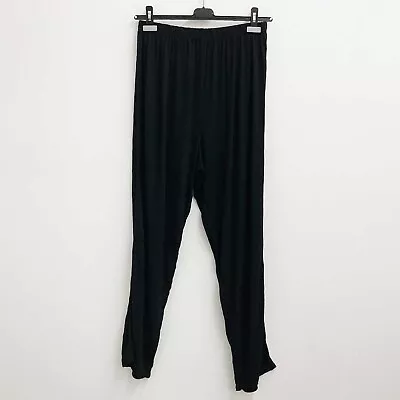 Buy Evans Black Soft Stretch Pyjama Bottoms UK 18/20 • 12£