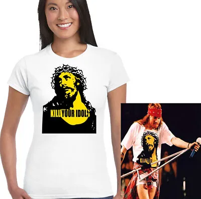 Buy As Worn By Axl Rose Kill Your Idols Womens T-Shirt • 10.99£
