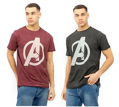Buy Marvel Mens T-shirt Avengers Logo Acid Wash S-2XL Official • 8.39£