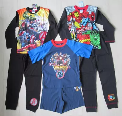 Buy Boy Clothes Pyjamas Bundle Joblot 7-8 Years BNWT Marvel Avengers • 0.99£