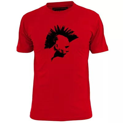 Buy Mens Fanned Mohican (v2) Pen Sketch Punk Rock T Shirt Pistols Ruts Crass • 6.99£