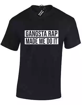 Buy Gangsta Rap Made Me Do It Mens T Shirt Unicorn Ice Fashion Swag • 7.99£