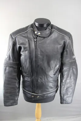 Buy Rivet Original Highway Leathers Black Biker Jacket 38 Inch/95 Cm • 29£