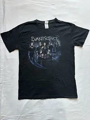 Buy Evanescence Unisex Tshirt - M - Black With Logo And Image Of The Band Below • 4£