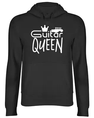 Buy Guitar Queen Womens Ladies Musical Instrument Birthday Hooded Top Hoodie • 17.99£