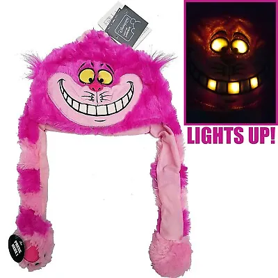 Buy Disneyland Paris Cheshire Cat Light Up Hat Pink Fluffy Face Disney Parks Alice • 39.99£