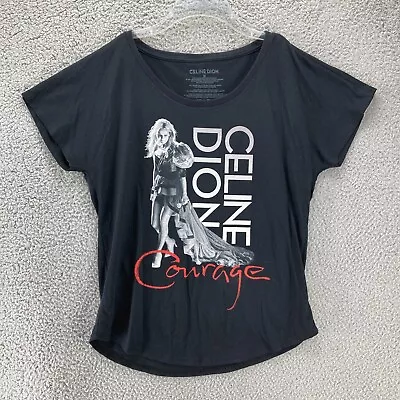 Buy Celine Dion Courage World Tour 2020 T-Shirt Womens Medium Black • 18.90£