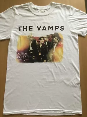 Buy The Vamps White Four Corners 2019 Tour Short Sleeve T Shirt- Size Small • 6.34£