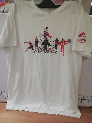 Buy Adidas 2019 Marvel  Basketball Tshirt Size Large • 20£