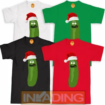 Buy Rick & Morty Christmas T-Shirt, Santa Pickle Rick Festive Adult & Kids Tee Top • 8.99£