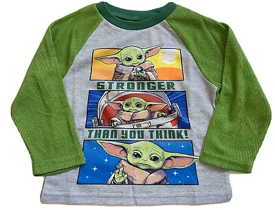 Buy Star Wars Children's Sleepwear Pajamas Size: 4 Baby Yoda Green Long Sleeves • 11.02£