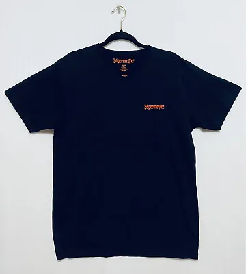 Buy Jagermeister V Neck Shirt Adult Size Large Black Fitted Embroidered Logo • 13.02£