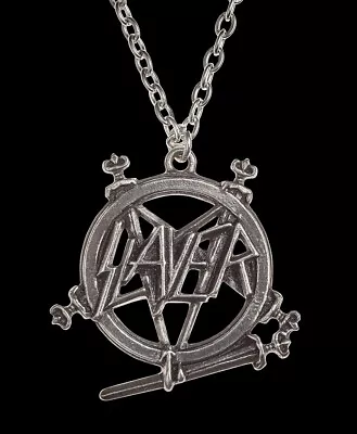 Buy Slayer Necklace Pentagram - Alchemy Rocks - Heavy Metal Band Merch Met • 45.05£