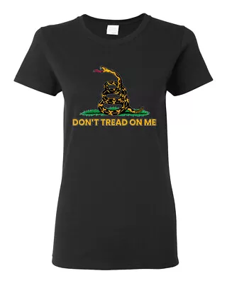 Buy Dont Tread On Me Snake And Grass Yellow Green Women Graphic TShirt • 22.17£
