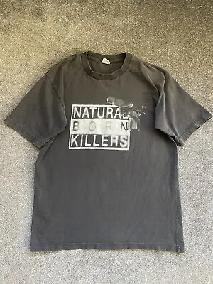 Buy Rare Vintage 90s Natural Born Killers Movie Film T Shirt Size XL • 175£