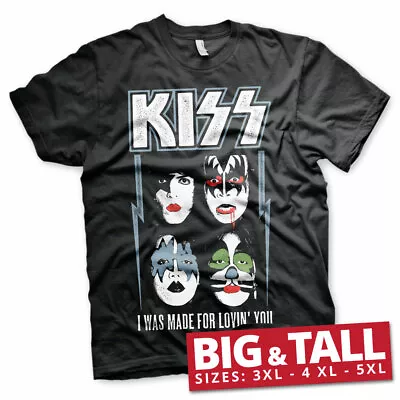 Buy Officially Licensed KISS- I Was Made For Lovin' You BIG&TALL 3XL,4XL,5XL T-Shirt • 12.98£