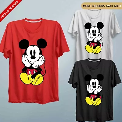 Buy Mickey Mouse Shirt Cute Couple Cartoon Men Women Unisex T Shirt Kids TEE • 12.90£
