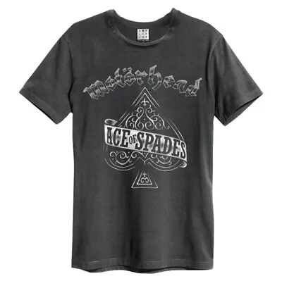Buy Motorhead Ace Of Spades Amplified Vintage Charcoal T Shirt • 23.45£