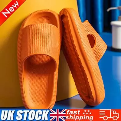 Buy Cool Slippers Anti-Slip Home Couples Slippers Elastic For Walking (Orange 42-43) • 8.69£