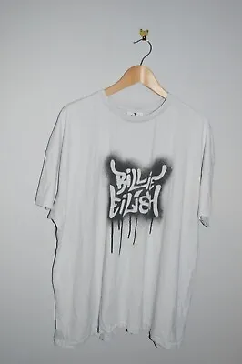 Buy BILLIE EILISH T-Shirt Grey/White Cotton Short Sleeve Crew - Extra Large • 12.74£