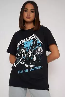 Buy Daisy Street Licensed Relaxed T-Shirt With Metallica Print • 12.99£