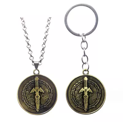 Buy Zelda: Tears Of The Kingdom Master Sword Necklace Keychain Alloy Pendant Jewelry • 4.56£