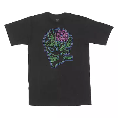Buy VANS Skull Rose Mens T-Shirt Black S • 11.99£