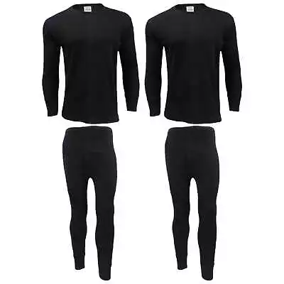 Buy Thermal Men Long Johns Top Bottom Underwear Full Sleeve Trouser Set TShirt Warm • 6.65£
