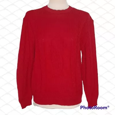 Buy GLENBARR. Vintage. Jumper. Size S/M. Red. Cable Knit. Made In England • 21£