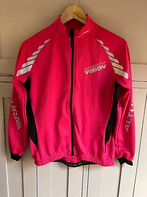 Buy Altura Night Vision Ladies Long Sleeve Cycle Jersey In Pink/black - Size 10 • 6.50£