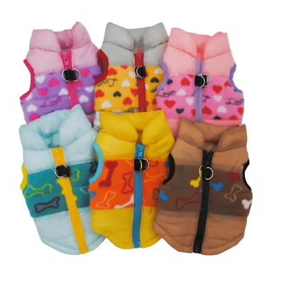 Buy Winter Pet Padded Coat Vest Jacket Warm Puppy Dog Waterproof Clothes Small/Large • 5.99£