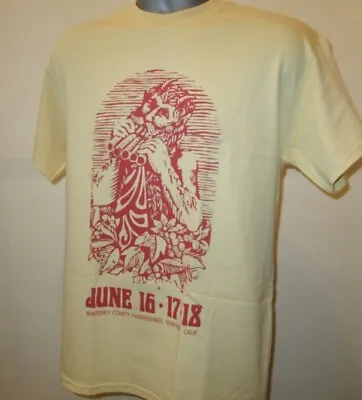 Buy Monterey Festival Poster 60s Music Rock T Shirt Hendrix Byrds Grateful Dead Z236 • 13.45£