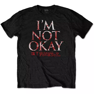 Buy My Chemical Romance I'm Not Ok Black Large Unisex T-Shirt Official  NEW • 15.99£