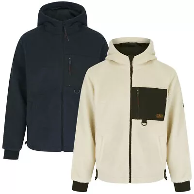 Buy Mens Fleece Jacket Top Tokyo Laundry Hooded Zip Fasten Warm Winter Outdoor Hoody • 34.99£