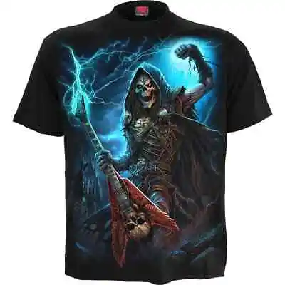 Buy NEW SPIRAL DIRECT DEAD METAL T-Shirt Top Tee Biker Grim Reaper Skull Goth Guitar • 16.99£