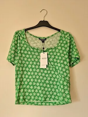 Buy Whistles Green Floral Wrap T-Shirt - Size S • 29.99£