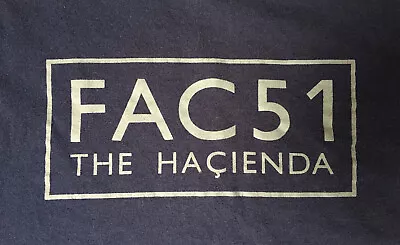 Buy Factory 51 The Hacienda Women’s T-Shirt, Navy Blue, L, New Order Madchester • 48.26£