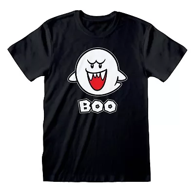 Buy Nintendo Super Mario - Boo Unisex Black T-Shirt Small - Small - Unis - H777z • 12.46£